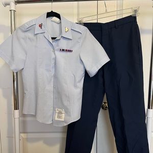 Civil air patrol blues uniform with hat.